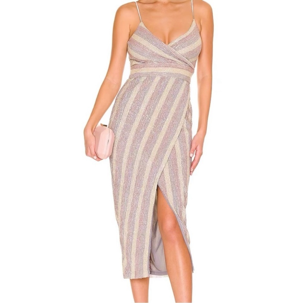 SAYLOR Meghan sequined tulip dress XS